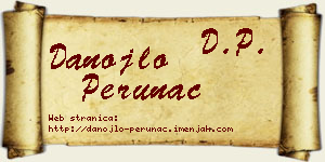 Danojlo Perunac vizit kartica